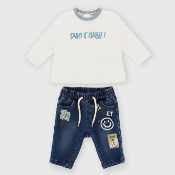 Kit assorti en jeans pour garçon blanc Kit assorti en jeans pour garçon blanc