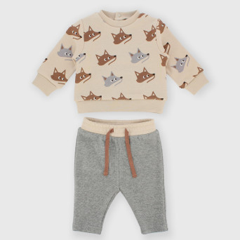 Комплект из флиса для мальчиков, бежевый Комплект из флиса для мальчиков, бежевый