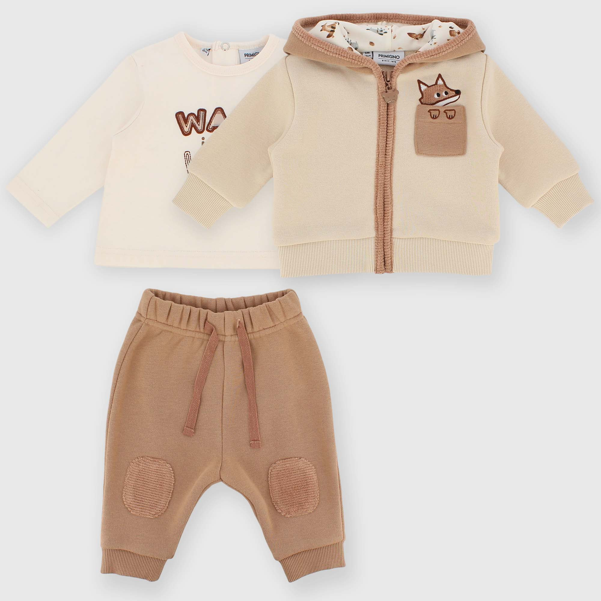 Set&#x20;coordinato&#x20;in&#x20;felpa&#x20;da&#x20;bambino&#x20;beige