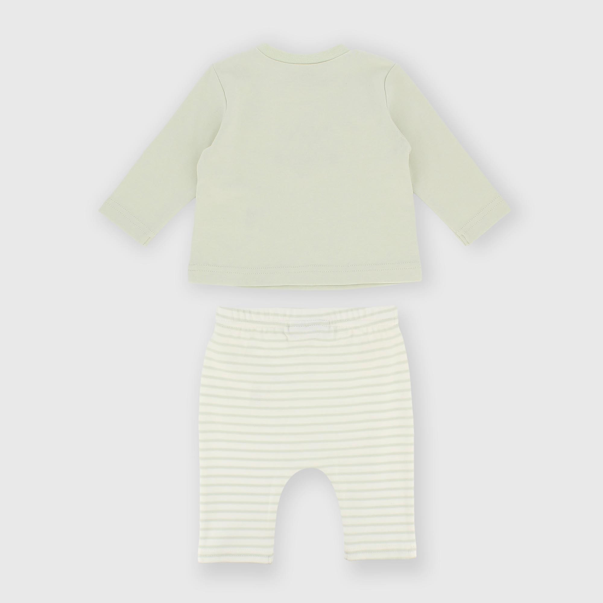 Set&#x20;coordinato&#x20;in&#x20;cotone&#x20;interlock&#x20;da&#x20;bambino&#x20;verde