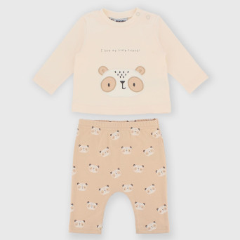 Комплект из хлопка для мальчиков, белый Комплект из хлопка для мальчиков, белый