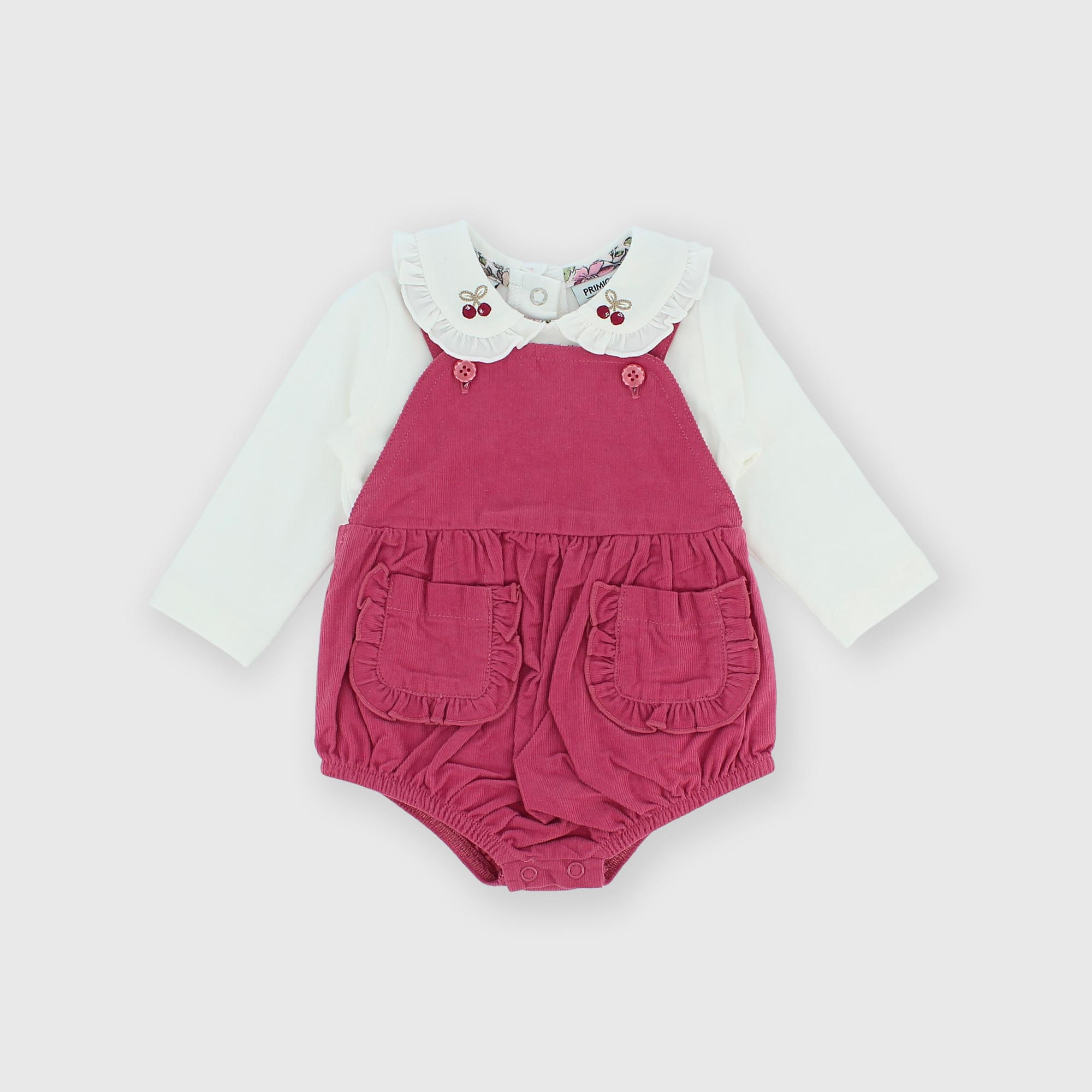 Set&#x20;coordinato&#x20;in&#x20;jersey&#x20;da&#x20;bambina&#x20;rosso