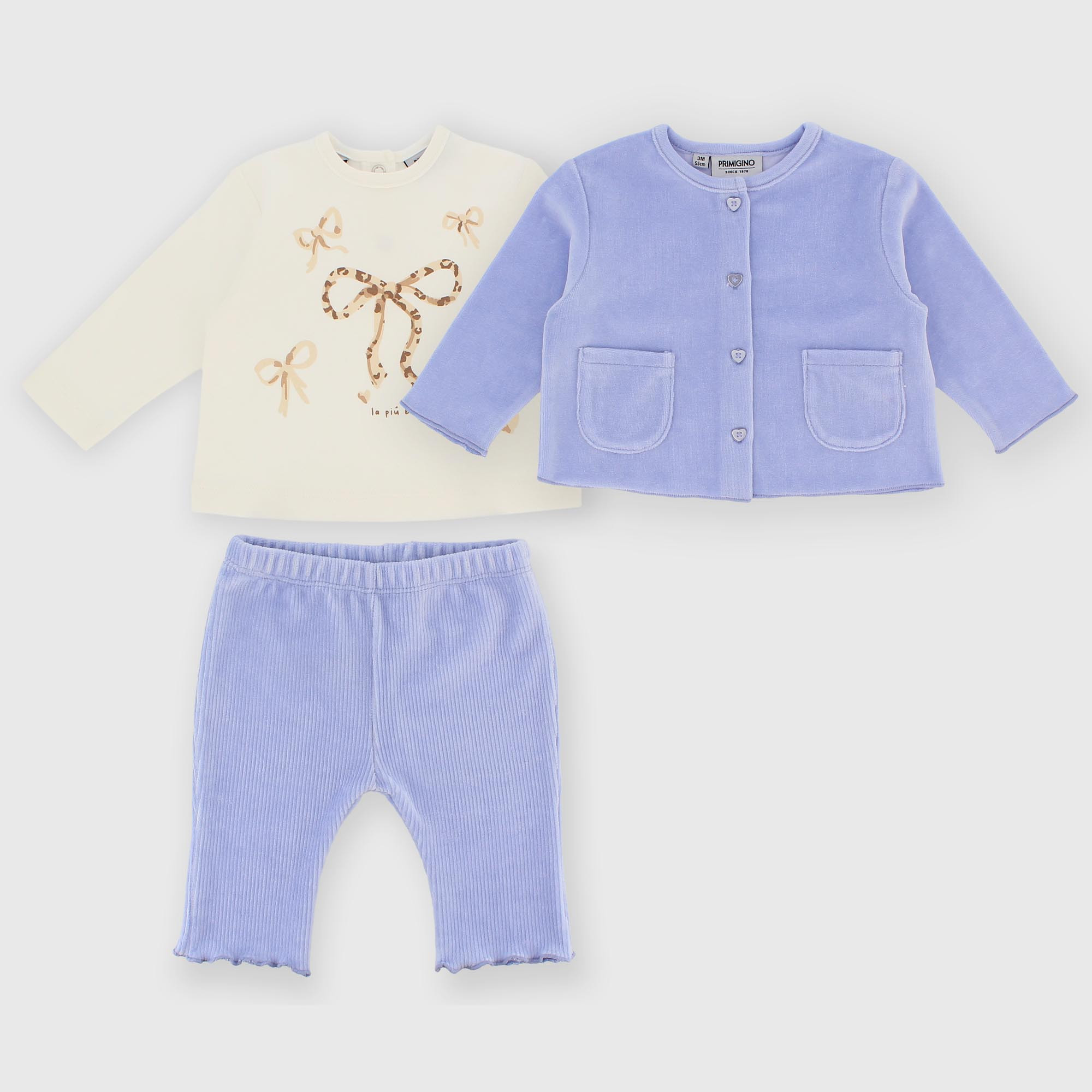 Set&#x20;coordinato&#x20;in&#x20;ciniglia&#x20;da&#x20;bambina&#x20;viola