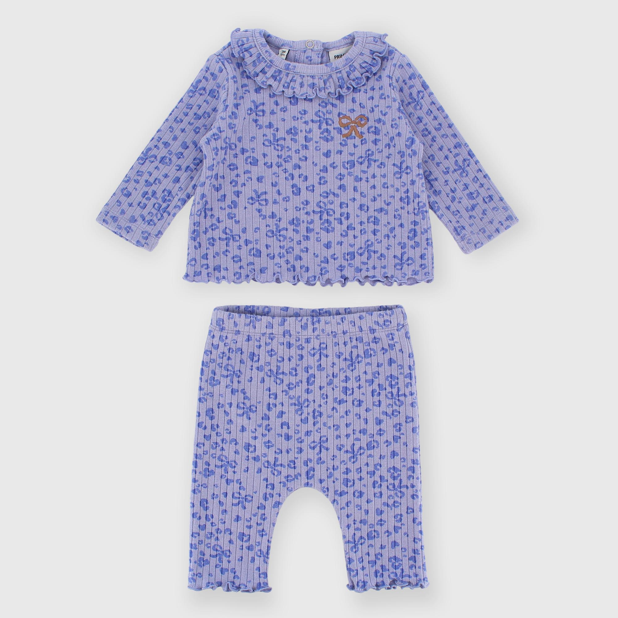 Set&#x20;coordinato&#x20;in&#x20;costina&#x20;da&#x20;bambina&#x20;viola