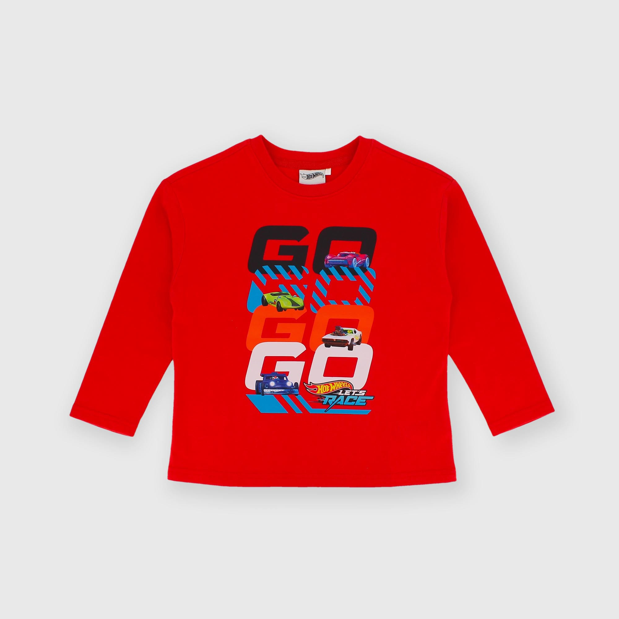 Maglietta&#x20;maniche&#x20;lunghe&#x20;rosso&#x20;Hot&#x20;Wheels&#x2122;&#x20;Let&#x27;s&#x20;Race
