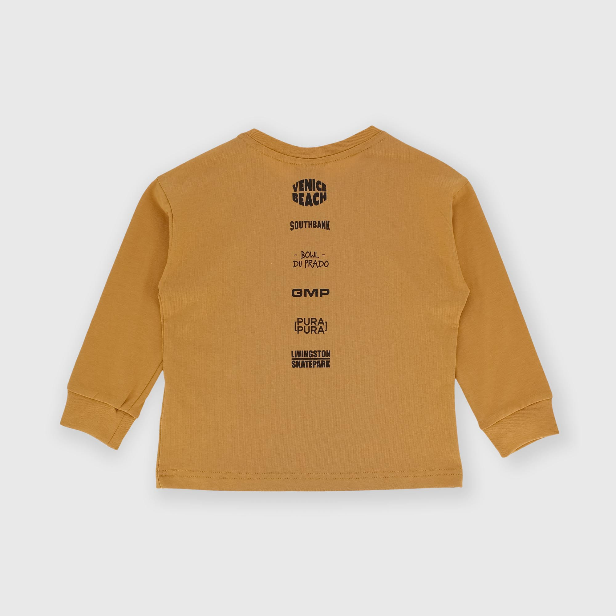 Maglietta&#x20;maniche&#x20;lunghe&#x20;in&#x20;jersey&#x20;da&#x20;bambino&#x20;marrone