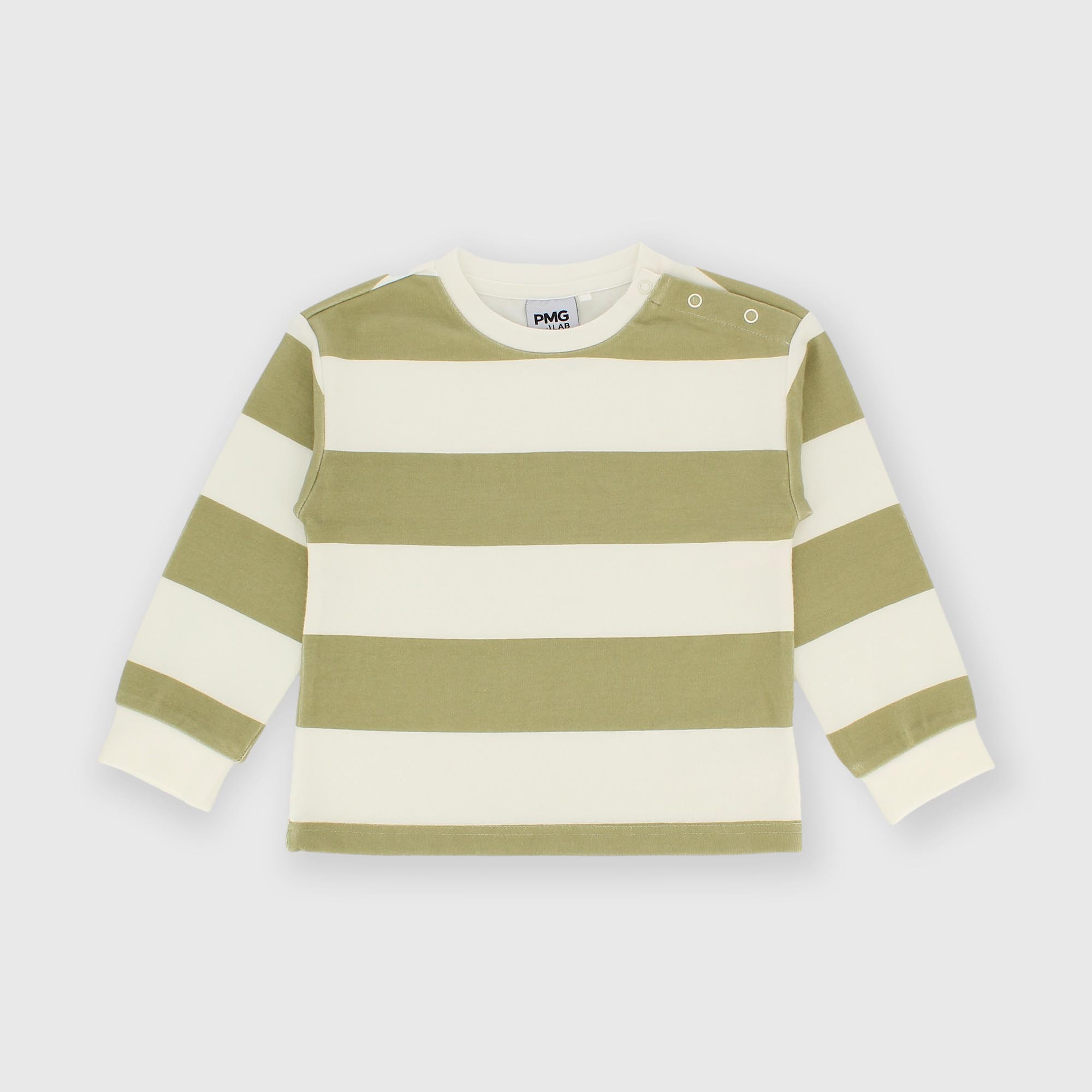 Maglietta&#x20;maniche&#x20;lunghe&#x20;in&#x20;costina&#x20;da&#x20;bambino&#x20;verde