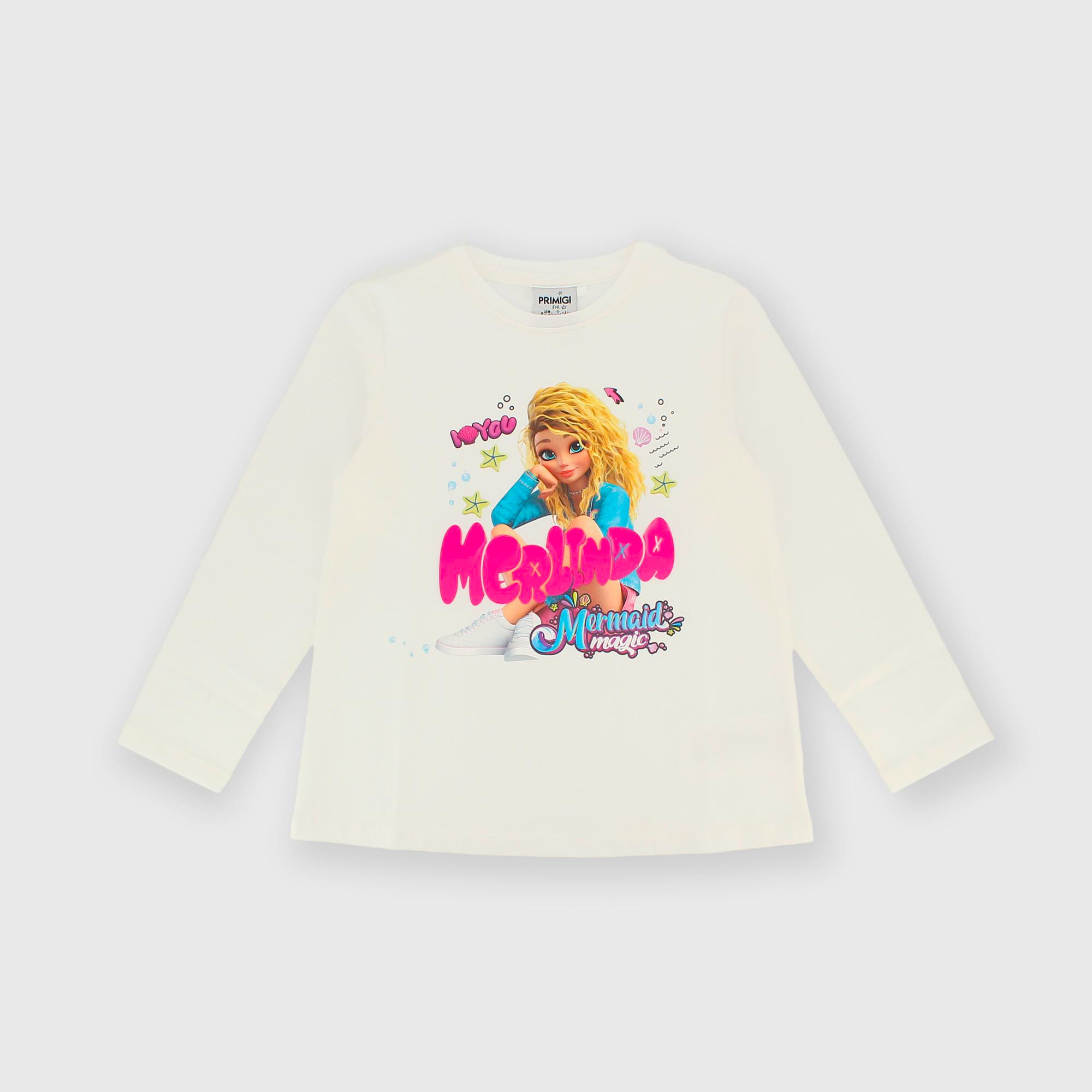 Maglietta&#x20;maniche&#x20;lunghe&#x20;bianco&#x20;Mermaid&#x20;Magic&#x2122;