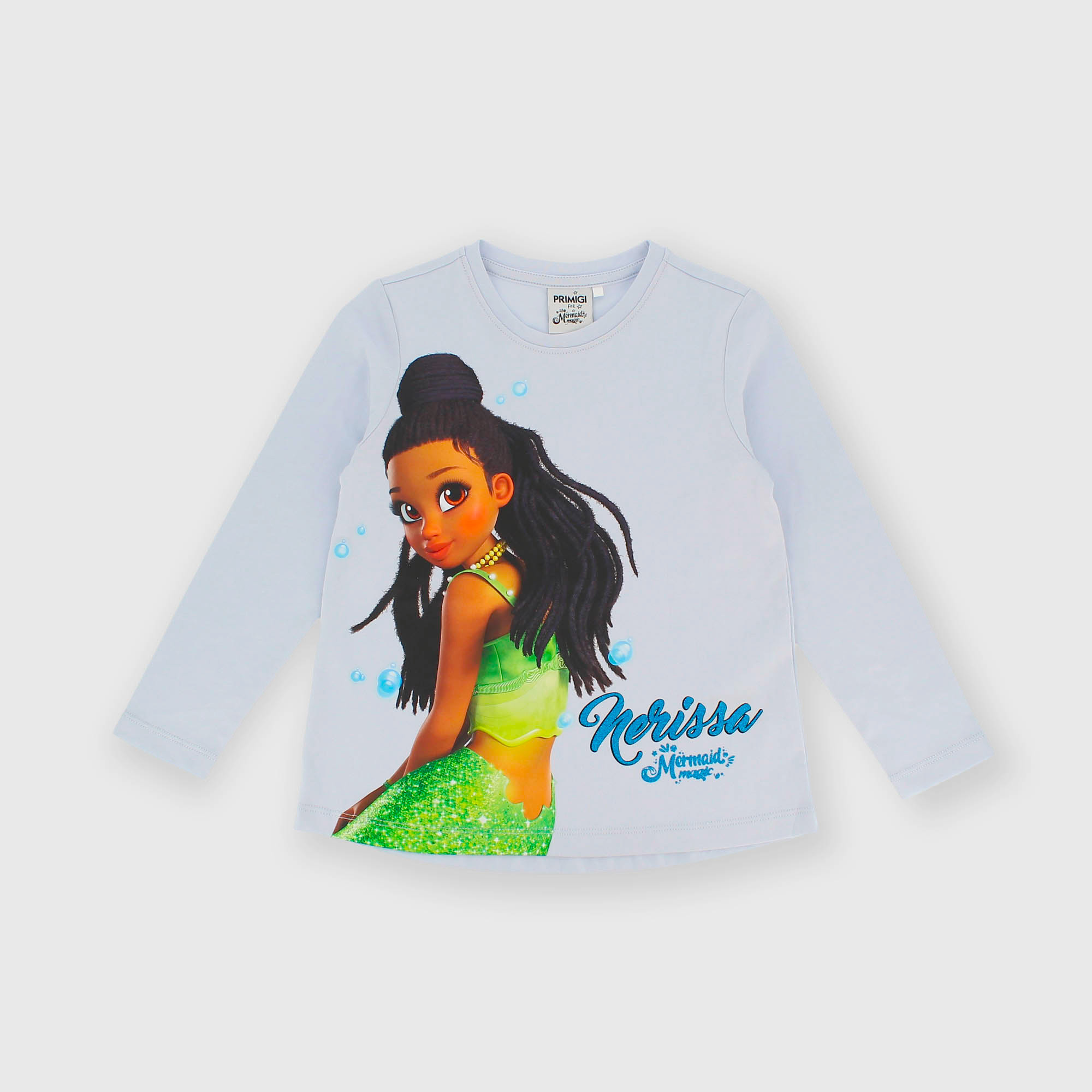 Maglietta&#x20;maniche&#x20;lunghe&#x20;celeste&#x20;Mermaid&#x20;Magic&#x2122;