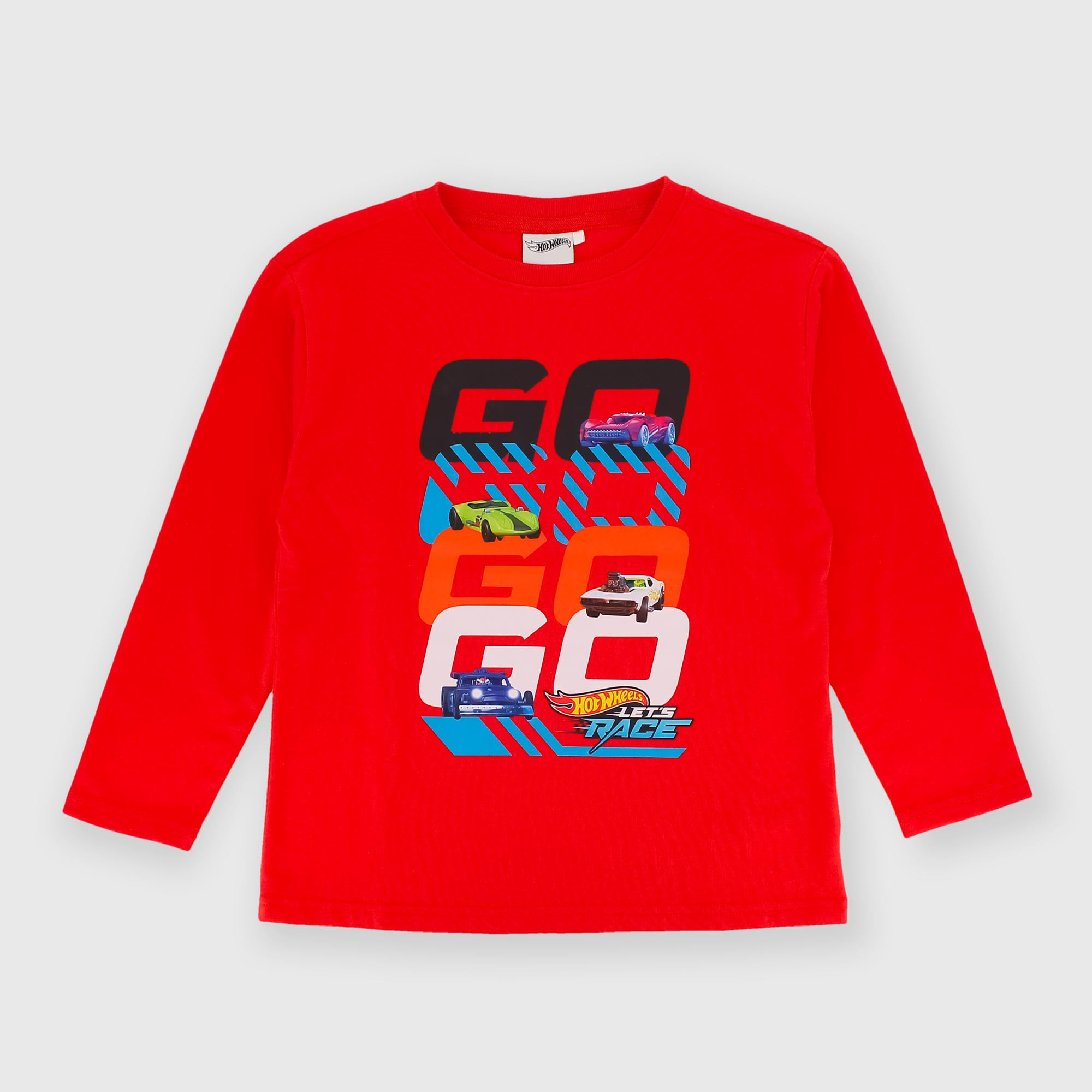 Maglietta&#x20;maniche&#x20;lunghe&#x20;rosso&#x20;Hot&#x20;Wheels&#x2122;&#x20;Let&#x27;s&#x20;Race