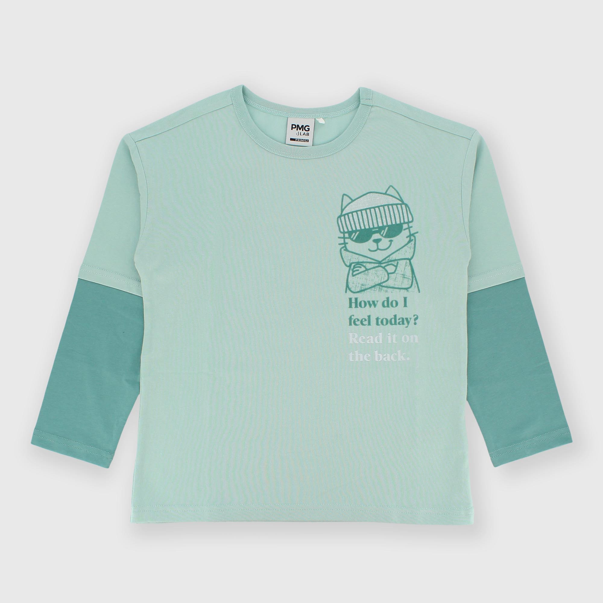 Maglietta&#x20;maniche&#x20;lunghe&#x20;in&#x20;jersey&#x20;da&#x20;bambino&#x20;blu