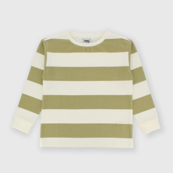 Rib long-sleeved t-shirt for boy green Rib long-sleeved t-shirt for boy green