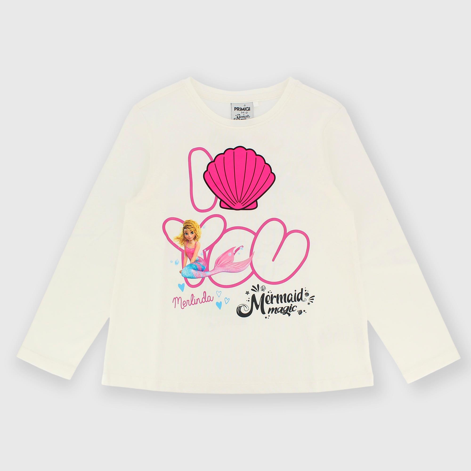 Maglietta&#x20;maniche&#x20;lunghe&#x20;bianco&#x20;Mermaid&#x20;Magic&#x2122;