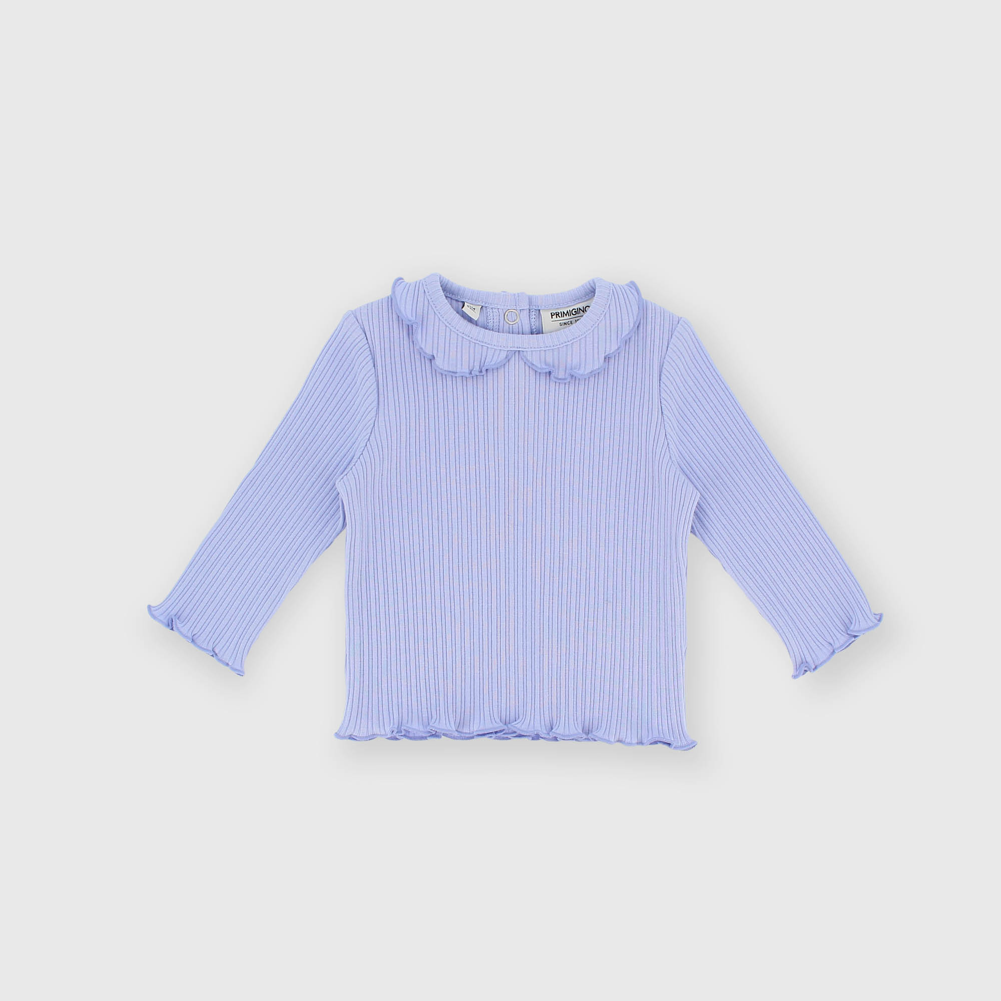 Maglietta&#x20;maniche&#x20;lunghe&#x20;in&#x20;costina&#x20;da&#x20;bambina&#x20;viola