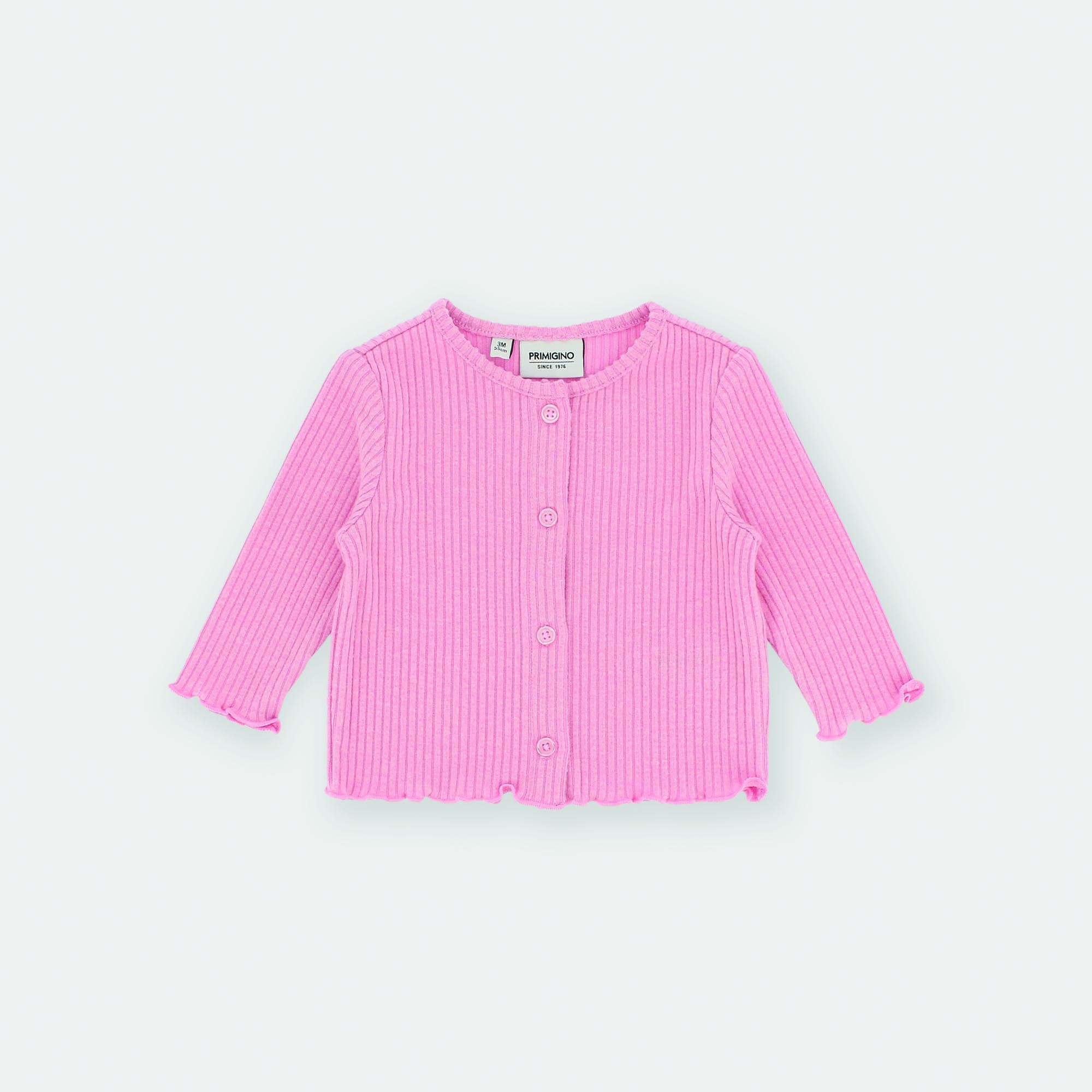 M&#xE4;dchen&#x20;Strickjacke&#x20;in&#x20;Feinripp&#x20;Rosa