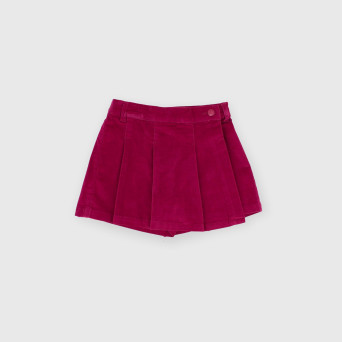 Gonna pantalone in velluto da bambina rosa Gonna pantalone in velluto da bambina rosa