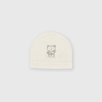 Cappello in ciniglia da bambino bianco Cappello in ciniglia da bambino bianco