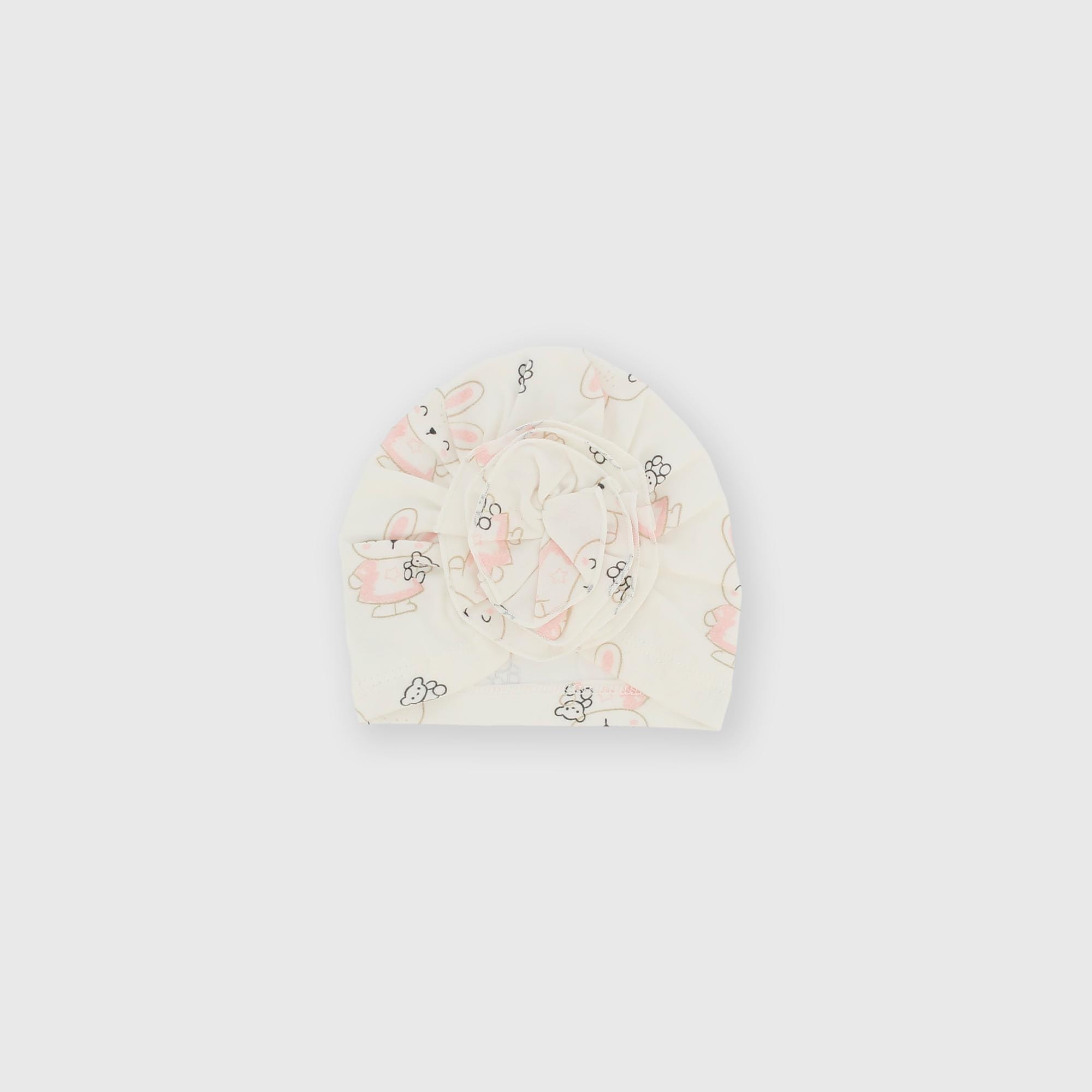 Cappello&#x20;in&#x20;cotone&#x20;interlock&#x20;da&#x20;bambina&#x20;bianco