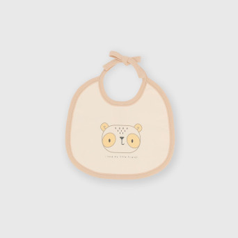 Bavaglino in cotone interlock da bambino bianco Bavaglino in cotone interlock da bambino bianco