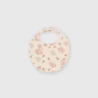 Bavaglino da bambina bianco Bavaglino da bambina bianco