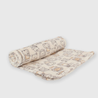Jungen Decke in Fleece Weiss Jungen Decke in Fleece Weiss