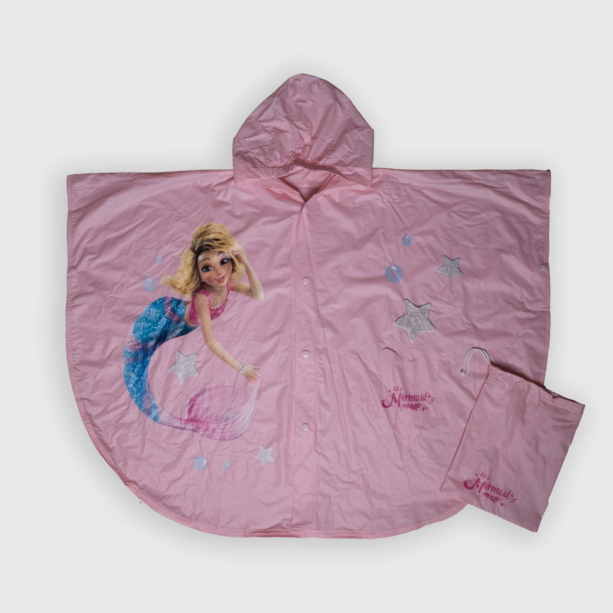 Capa de lluvia rosa Mermaid Magic™