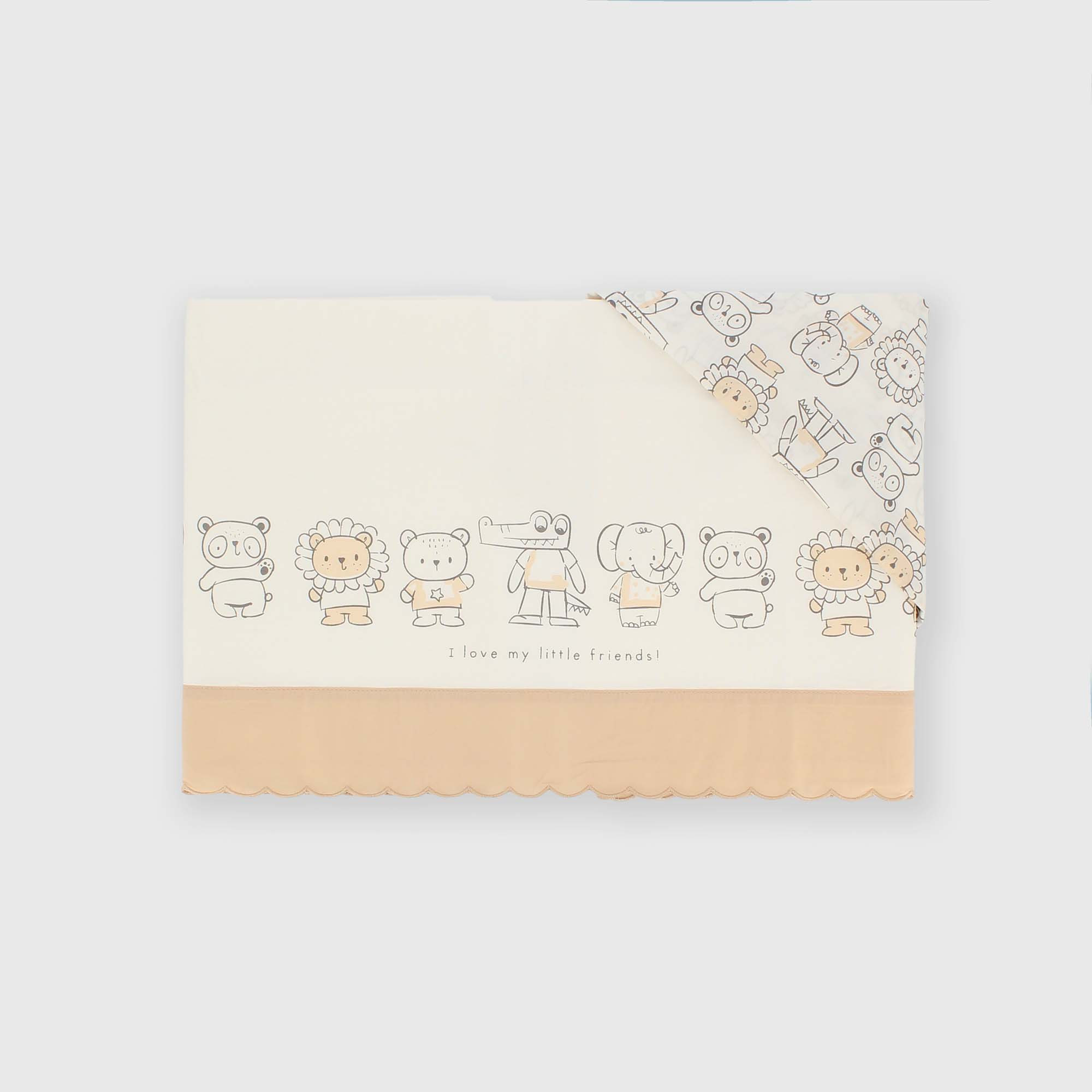 Cotton bed sheets for boy white