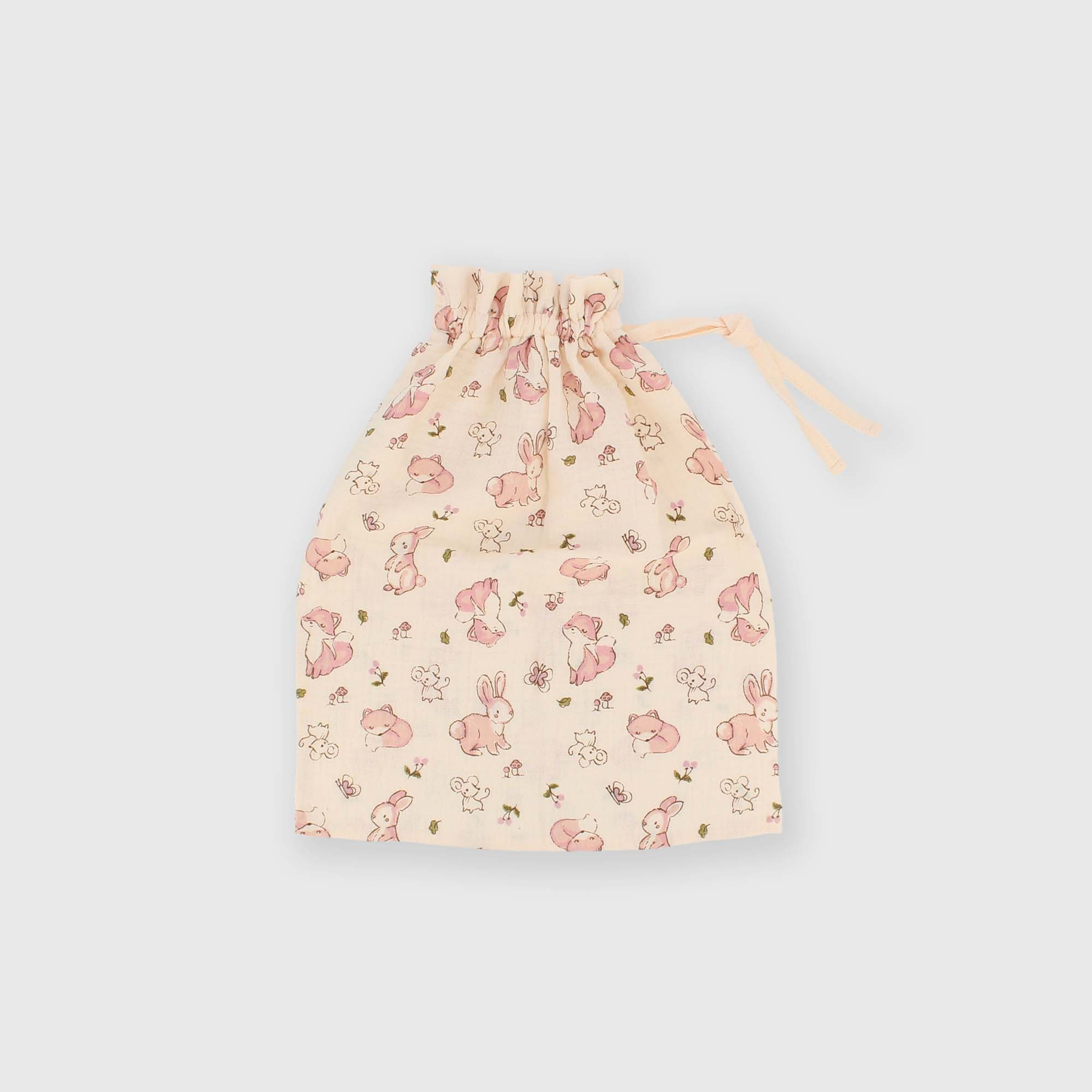 Sacchetto&#x20;nascita&#x20;in&#x20;cotone&#x20;da&#x20;bambina&#x20;bianco