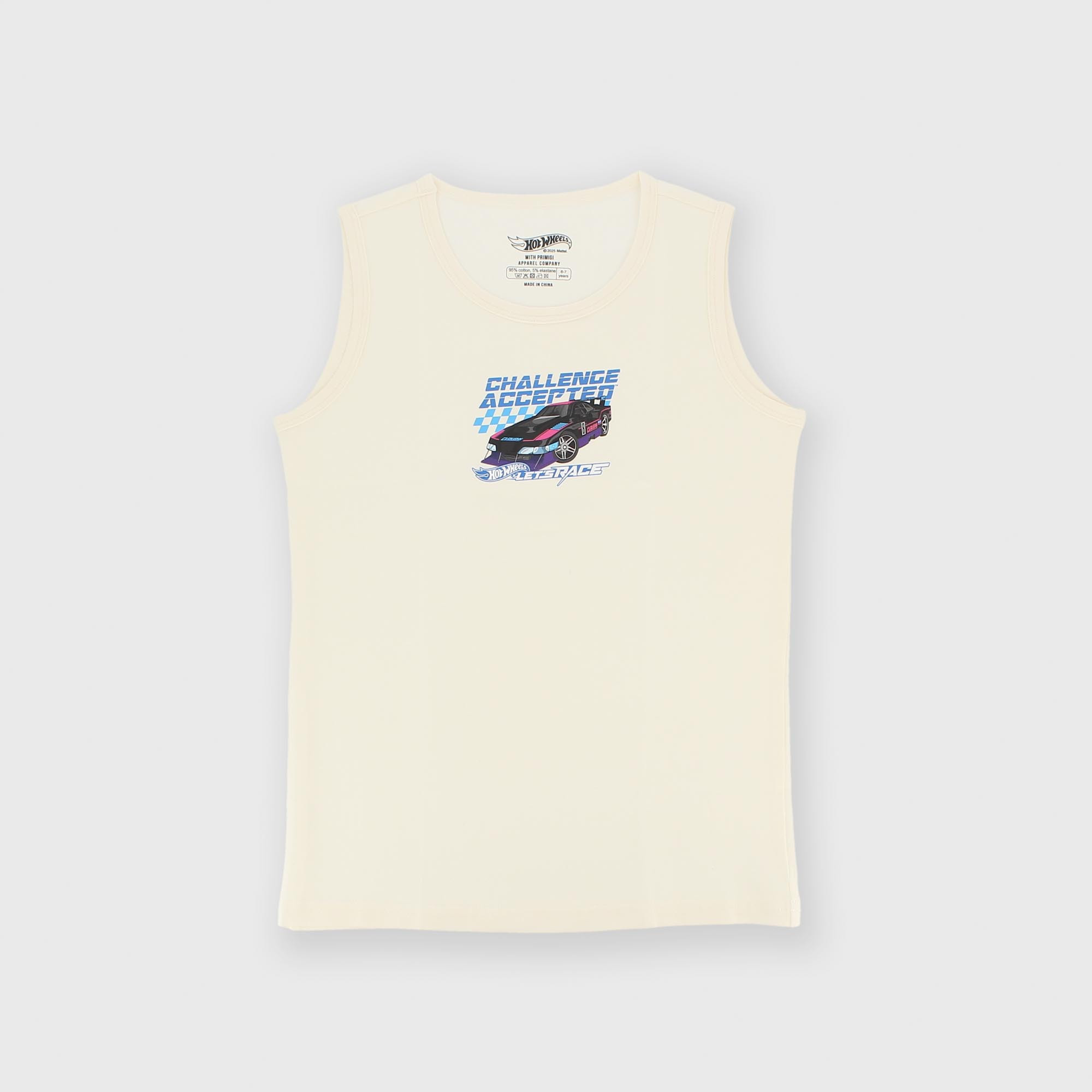 Canottiera&#x20;bianco&#x20;Hot&#x20;Wheels&#x2122;&#x20;Let&#x27;s&#x20;Race