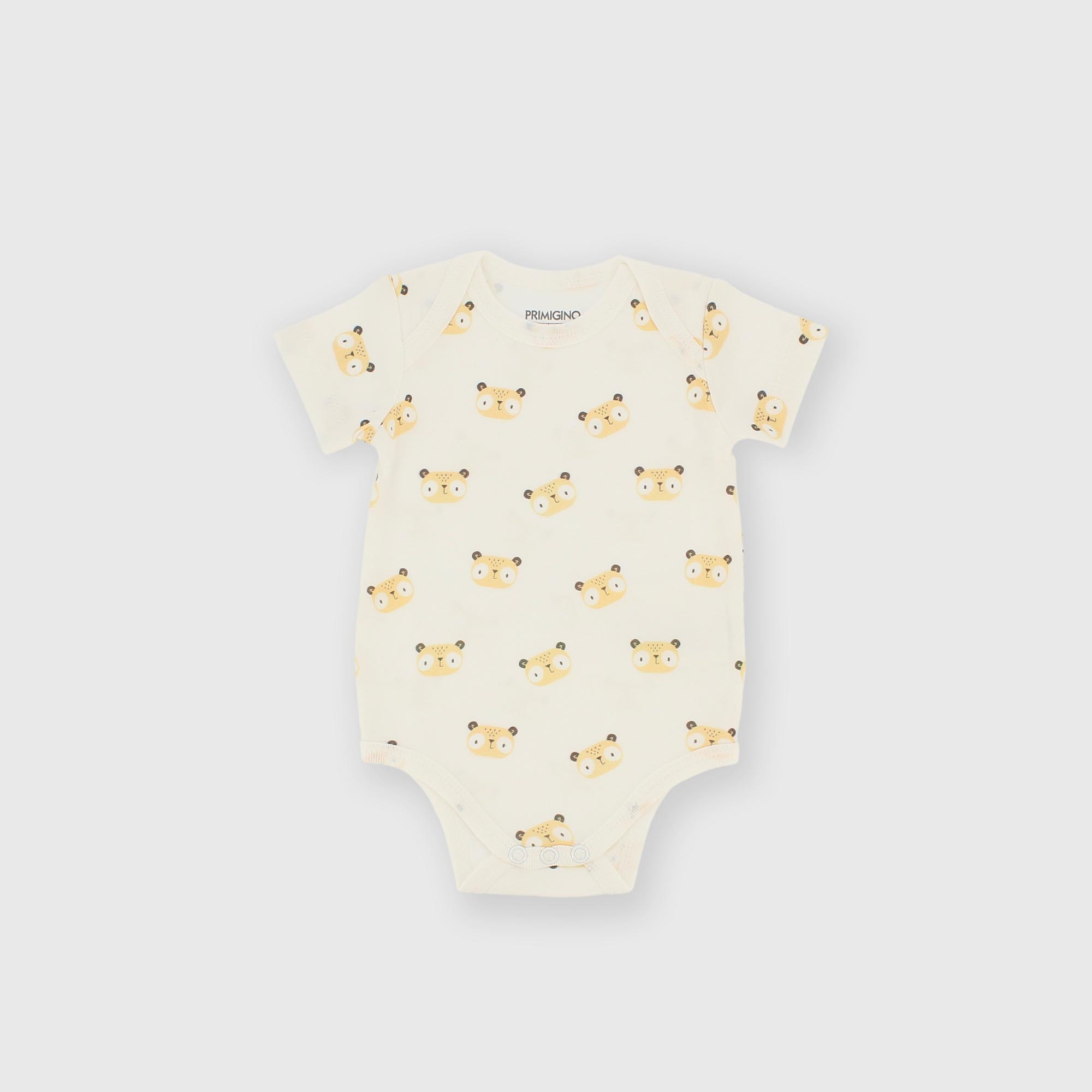 Body manica corta in cotone interlock da bambino bianco