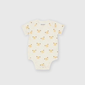 Body manica corta in cotone interlock da bambino bianco Body manica corta in cotone interlock da bambino bianco