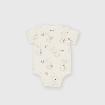 Body manica corta in cotone interlock da bambina bianco Body manica corta in cotone interlock da bambina bianco