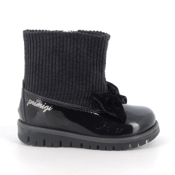 Stivaletti da bambina nero con zip Stivaletti da bambina nero con zip
