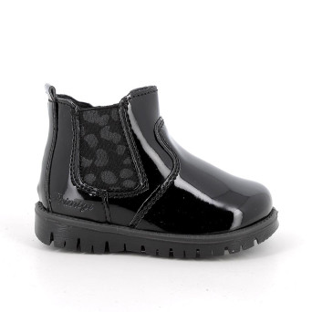 Half boots for girls black with zip Half boots for girls black with zip