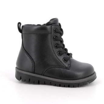 Anfibi da bambino nero con zip Anfibi da bambino nero con zip