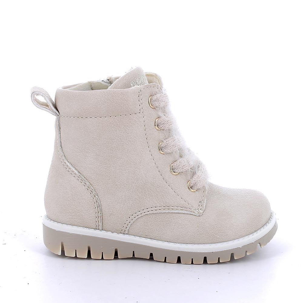 M&#xC4;DCHEN&#x20;STIEFELLETTE&#x20;BEIGE&#x20;MIT&#x20;ZIP