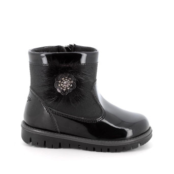 Half boots for girls black with zip Half boots for girls black with zip