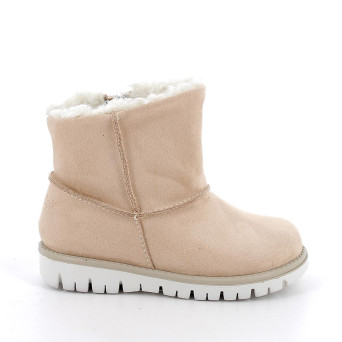 Stivaletti da bambina beige con zip Stivaletti da bambina beige con zip