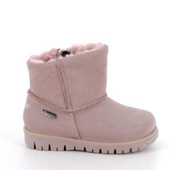 Полусапожки с мембраной gore-tex для девочек с молнией, розовый Полусапожки с мембраной gore-tex для девочек с молнией, розовый