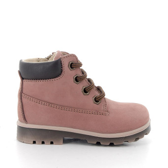 Boots for girls pink with zip Boots for girls pink with zip