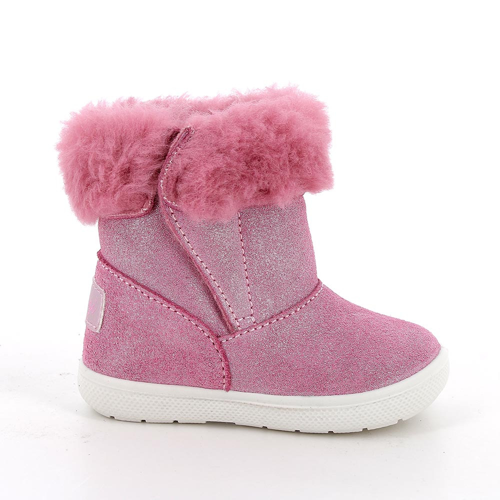 M&#xC4;DCHEN&#x20;STIEFELETTE&#x20;ROSA&#x20;MIT&#x20;VELCRO