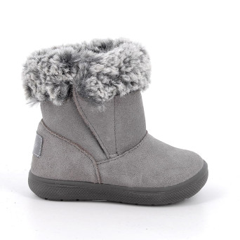 Stivaletti da bambina grigio con strap Stivaletti da bambina grigio con strap