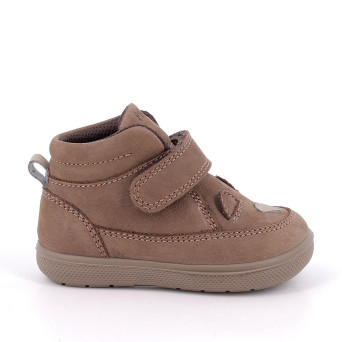 Chaussure pour garçon brun avec velcro Chaussure pour garçon brun avec velcro