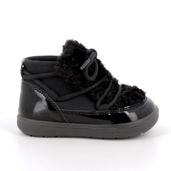 Midcut shoes for girls black with laces Midcut shoes for girls black with laces