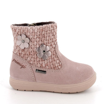 Stivaletti gore-tex da bambina rosa con zip Stivaletti gore-tex da bambina rosa con zip