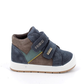 Chaussures gore-tex pour garçon bleu et brun avec velcro Chaussures gore-tex pour garçon bleu et brun avec velcro