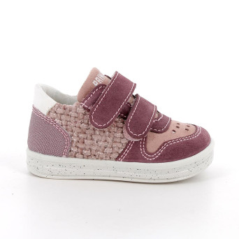 Sneaker pour fille violet et rose avec velcro Sneaker pour fille violet et rose avec velcro