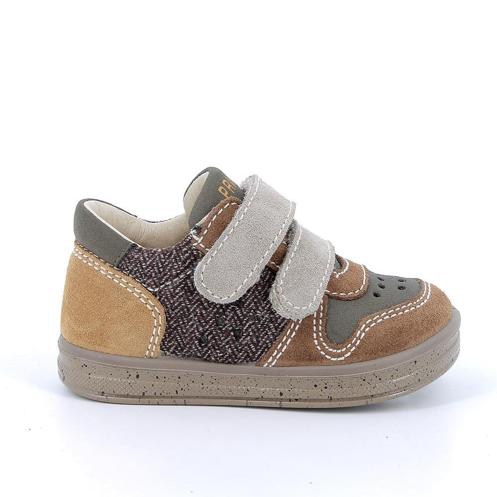 Sneakers&#x20;da&#x20;bambino&#x20;marrone&#x20;con&#x20;strap