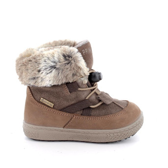 Stivaletti gore-tex da bambina marrone con elastico Stivaletti gore-tex da bambina marrone con elastico