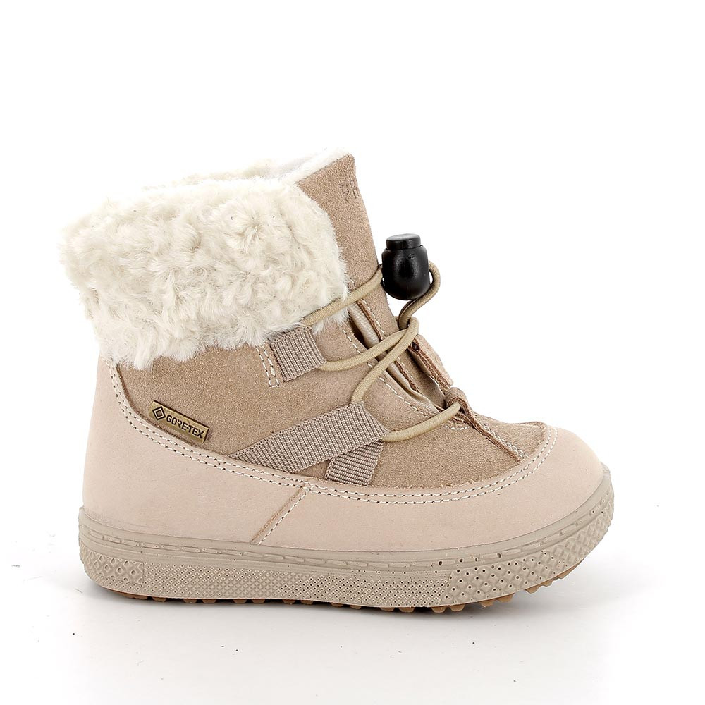 Stivaletti&#x20;gore-tex&#x20;da&#x20;bambina&#x20;beige&#x20;con&#x20;elastico